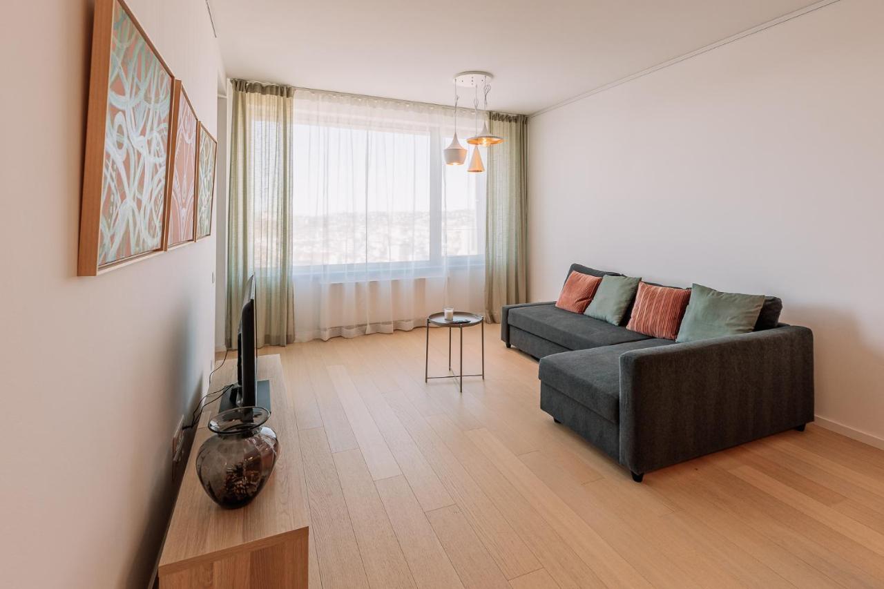 Skau Coral Residence In Sky Park 22 Floor 1Tower Panoramic View Free Parking Bratislava Dış mekan fotoğraf