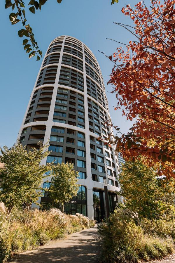 Skau Coral Residence In Sky Park 22 Floor 1Tower Panoramic View Free Parking Bratislava Dış mekan fotoğraf