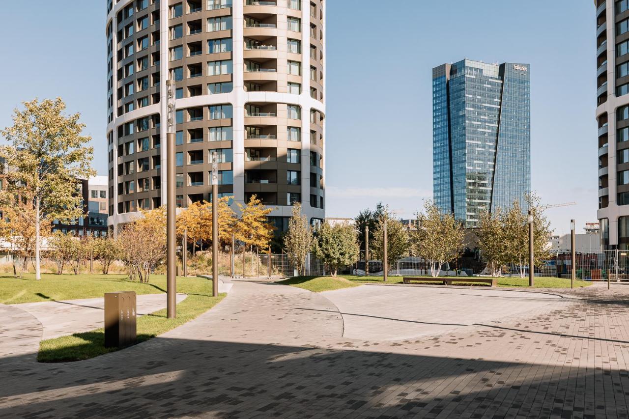 Skau Coral Residence In Sky Park 22 Floor 1Tower Panoramic View Free Parking Bratislava Dış mekan fotoğraf